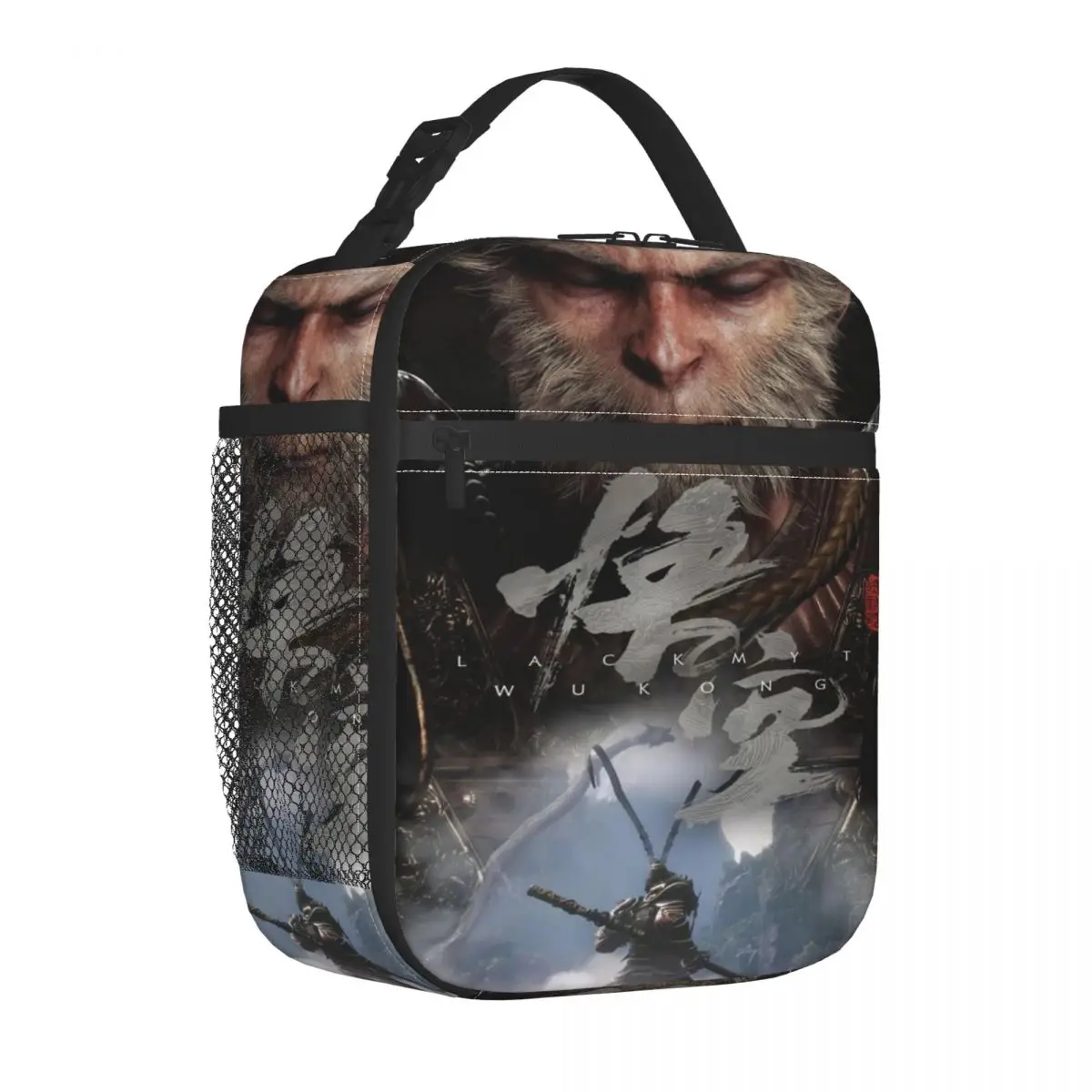 Black Myth Wukong Monkey King Insulated Lunch Bag Thermal Bag Lunch Container Portable Tote Lunch Box Girl Boy Office Travel