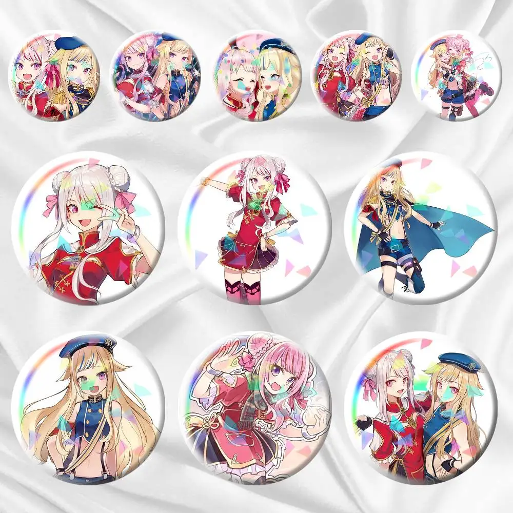 HIMEHINA Tanaka Hime  Suzuki Hina  75mm 44mm 25mm Accessories Toys Badge Brooch Backpack Hat Pins