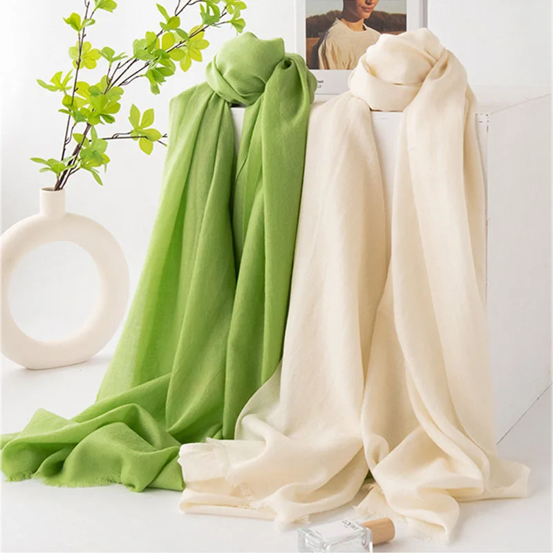 Echarpe-de-luxe-pour-femmes-100-laine-douce-toutes-saisons-couleur-unie-brillante-chaud-cachemire-chales-feminins-col-pashmina-offre-speciale