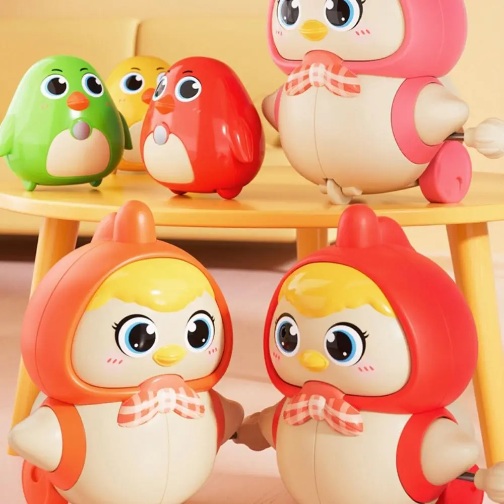 Movable Chicken Clockwork Toys Magnetic Adsorption Cartoon Anime Chicken Wind-up Toy Funny Interactive Swing Walk Crawling Toys