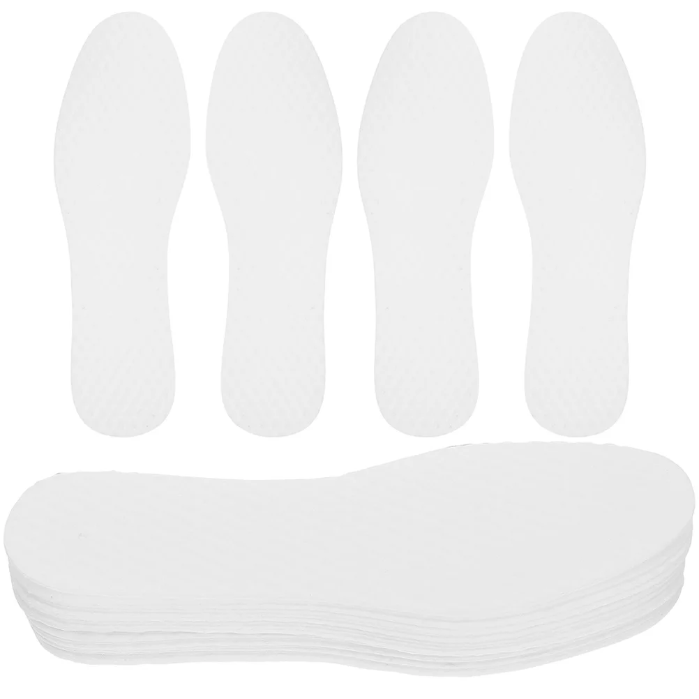 

20pcs Breathable Sweat-Absorbing Insoles Paper Material Disposable Shoe Inserts For Daily Wear Sports Thin Sole Liners