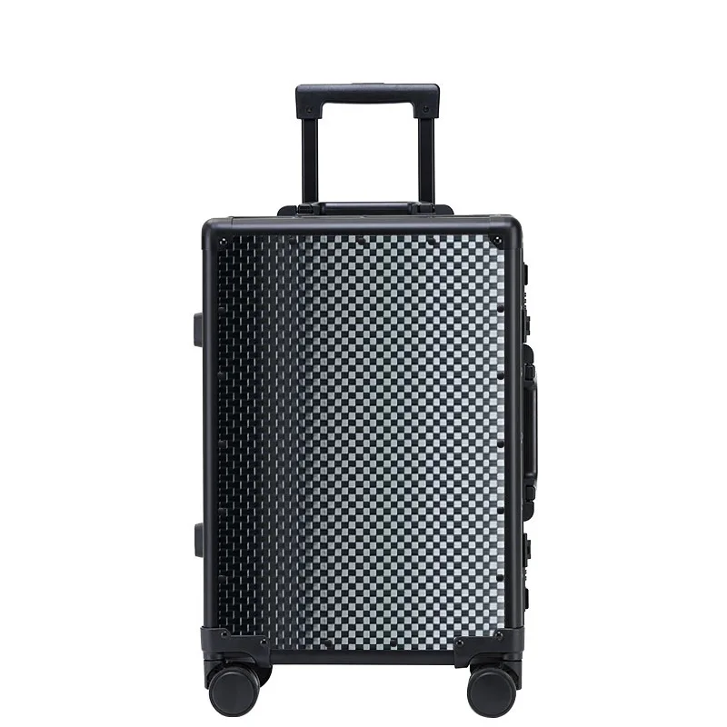 SUSHIMU carbon fibre Suitcase Wide Handle Travel Suitcase Men 20 24 26 Carry-On Luggage Women PC Aluminum Frame Trolley Case