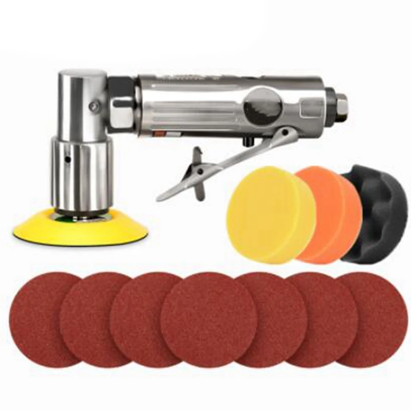 

14Pcs 3Inch 80Mm New Random Air Palm Sander Car Polisher Buffer Pad Sanding Sets For Car Polishing Buffing And Do Waxing