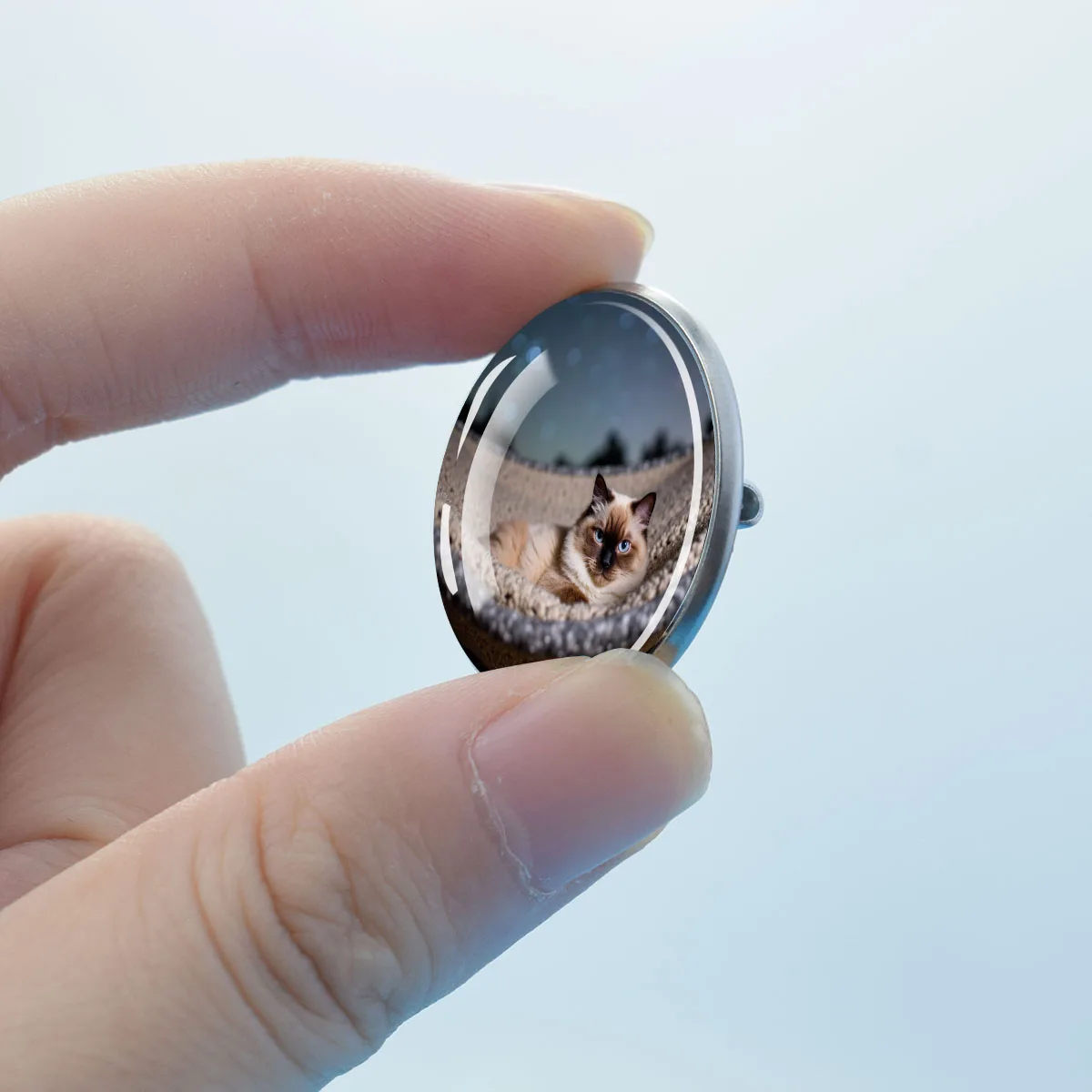 1PC Customizable Photo Brooches, Available in Both Glow in The Dark and Regular Styles, Making It A Unique and Thoughtful Gift.