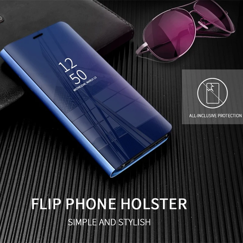 Funda con espejo para Xiaomi MI 13T Pro 14T Smart View PU de cuero a prueba de golpes con tapa y soporte para POCO X6 X5 F6 Redmi Note 14 14C