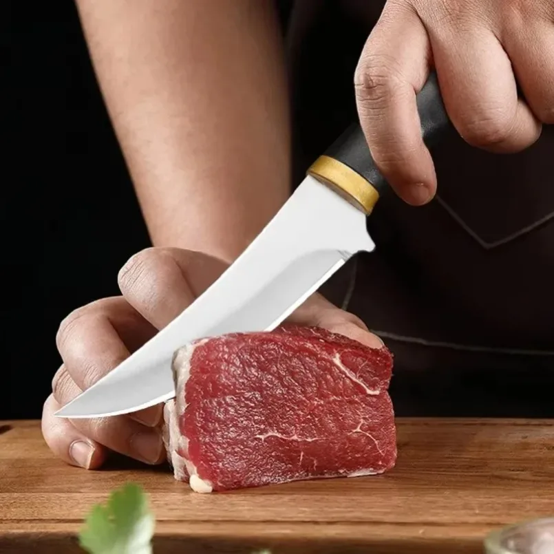 plastic handle Boning Knife Stainless Steel Sharp Kitchen Knives Vegetables and Peeling Fruit Meat Cleaver kitchen accessories - view 5