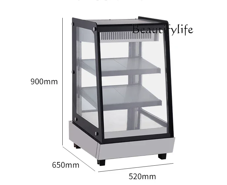 

Commercial Desktop Small Refrigerator Ice Cream Glass Display Cabinet