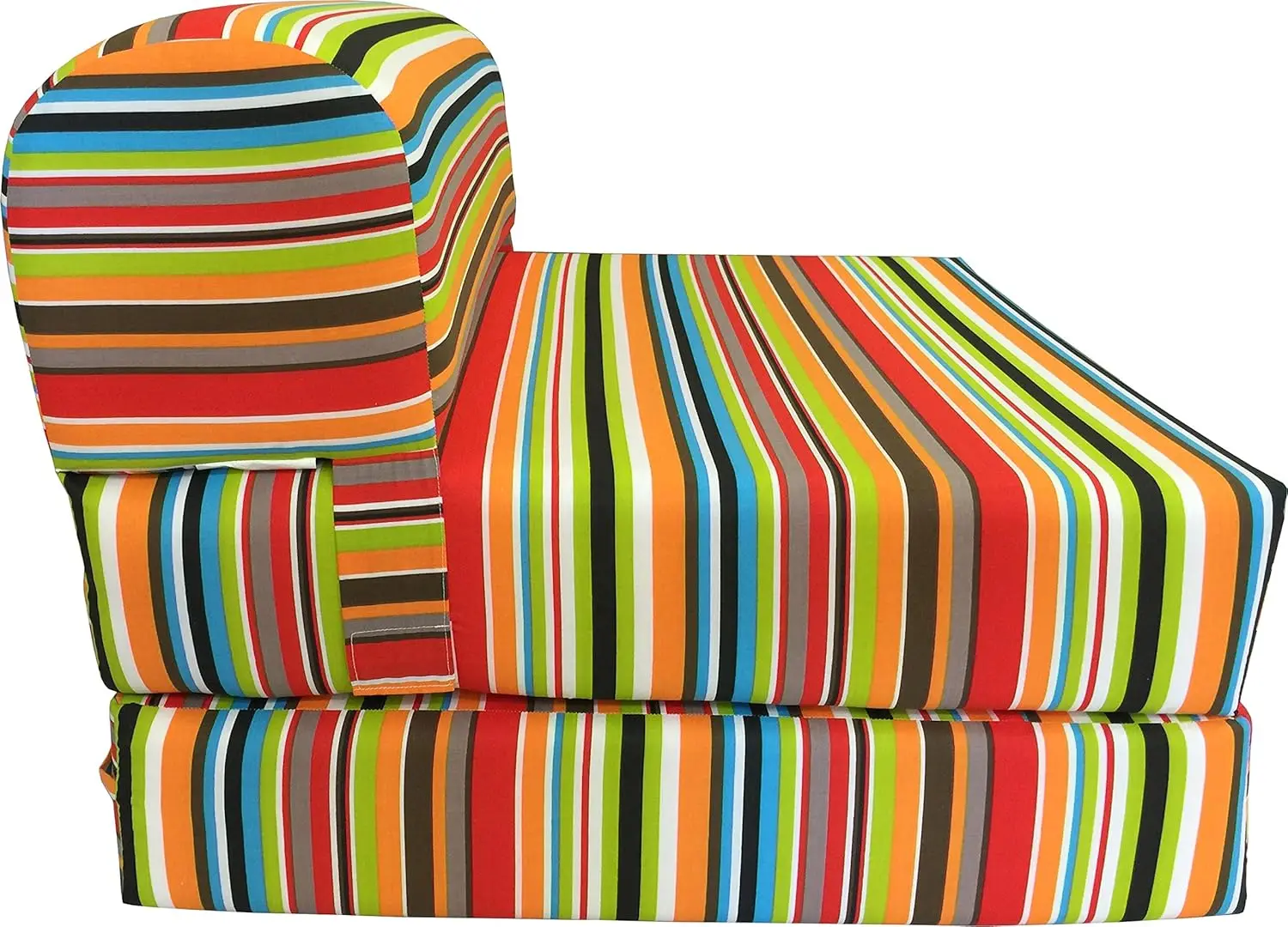 Portable Folding Foam Sleeper Chair Bed, Studio Guest Sofa 6x32x70 Multi Stripe, Customized