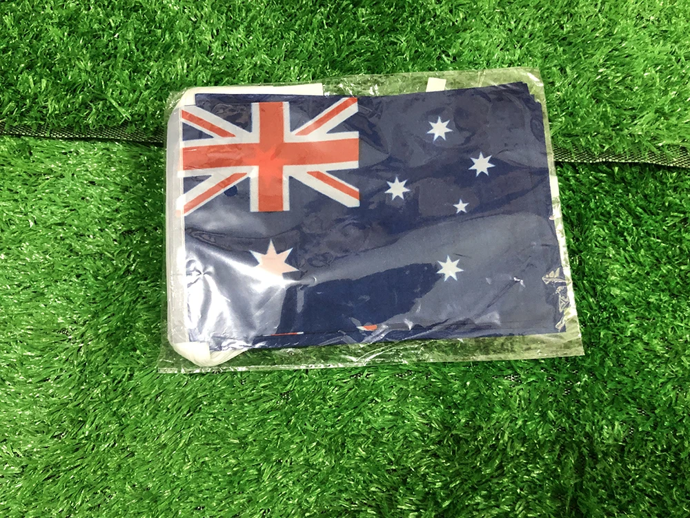 SKY FLAG ออสเตรเลีย bunting ธง 14x21 ซม.20 ชิ้น/ล็อตโพลีเอสเตอร์ธงออสเตรเลีย String แบนเนอร์ Buntings เทศกาลวันหยุด