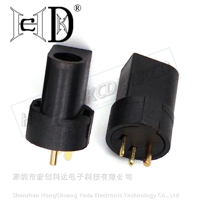 5PCS DC-097 gold-plated power socket 3.5*1.3 low current three pin straight insertion vertical DC female socket DC097
