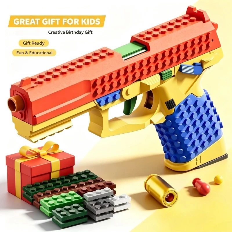 Bright Safe Building Block Assembly Toy, Eye-catching Table Display Model