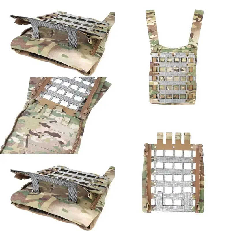 

Тактическая наружная задняя панель на молнии с системой Molle для жилета FCPC V5, 8-слойная T-образная панель BP11