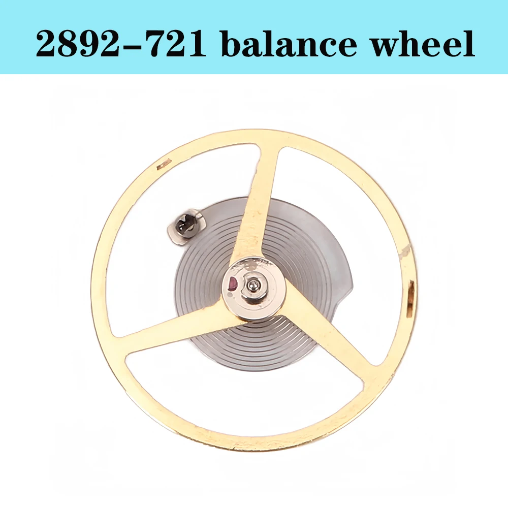 

Watch movement accessories suitable for domestic 2892 movement balance wheel parts replacement 2892-721 gold balance wheel