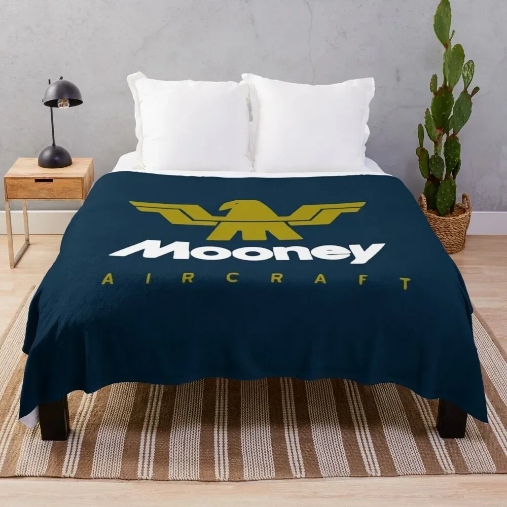 mooney aircraft Throw Blanket Flannel Fabric Furrys Blankets