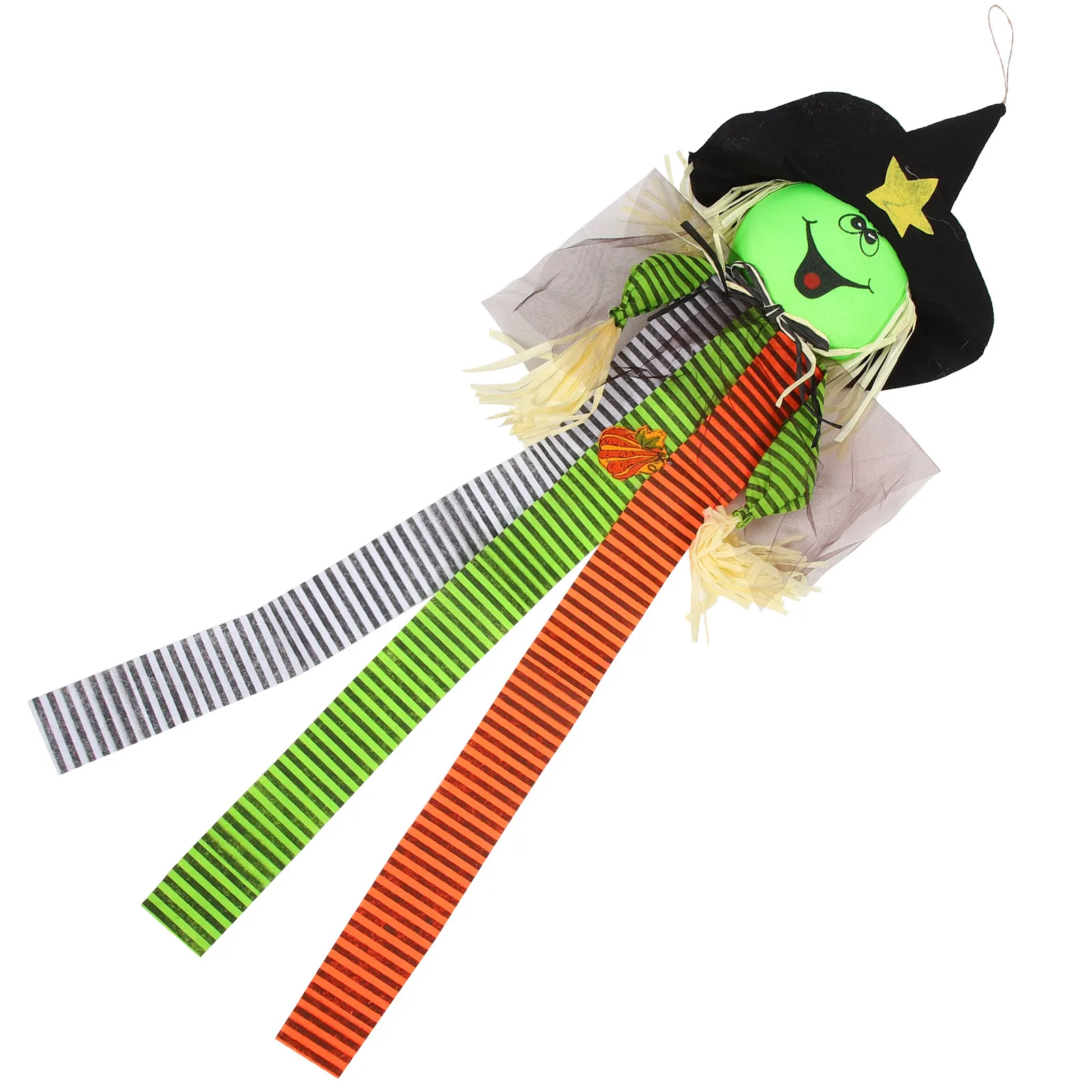 

Pumpkin Pendant Hanging Decor For Halloween Party Scary Indoor Outdoor Scene Decoration, Creepy Scarecrow Ornament For