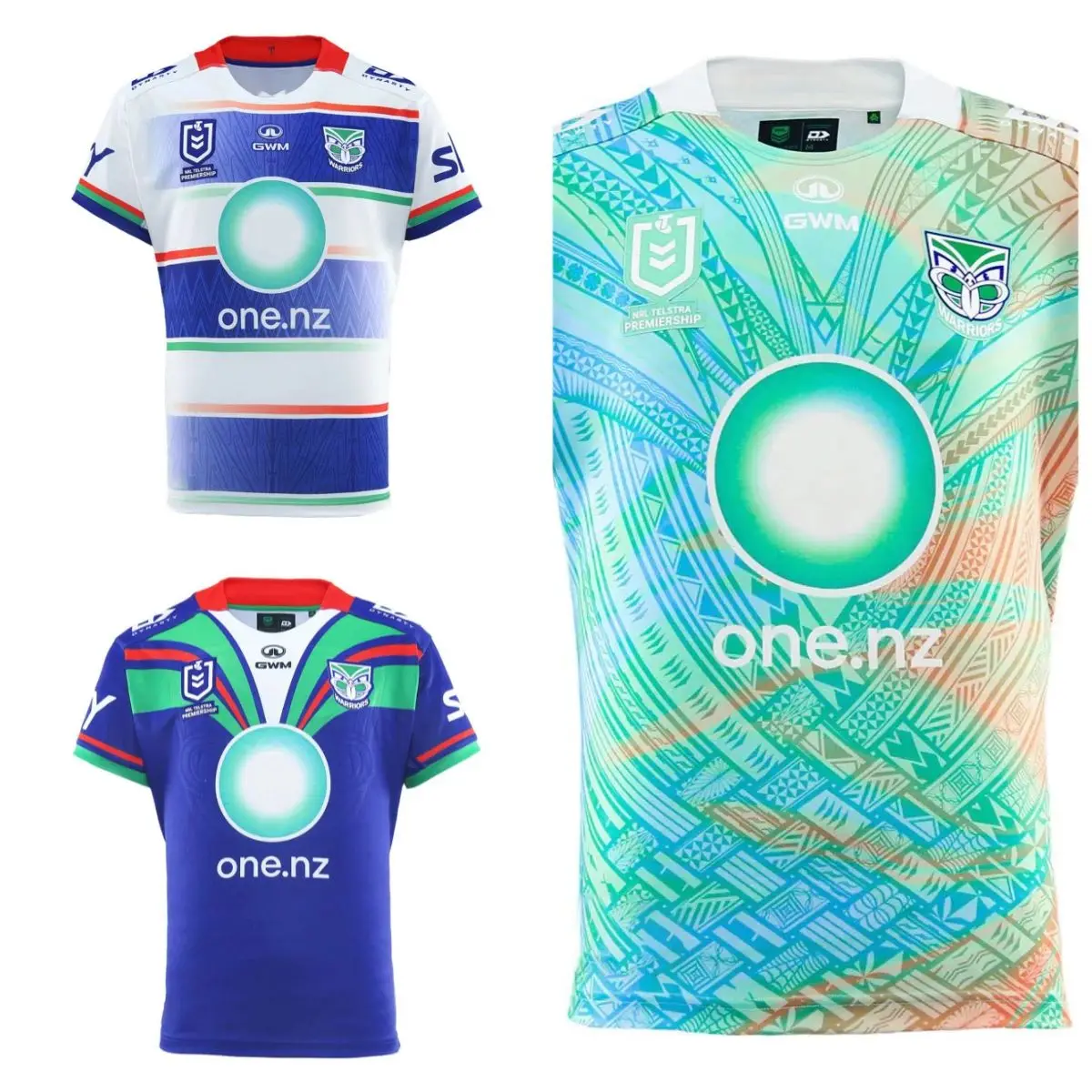 

2025 Summer Sales Australia NRL New Zealand Warriors Men's Home Jersey Training Jersey Adult Breathable Quick Drying T-shirt