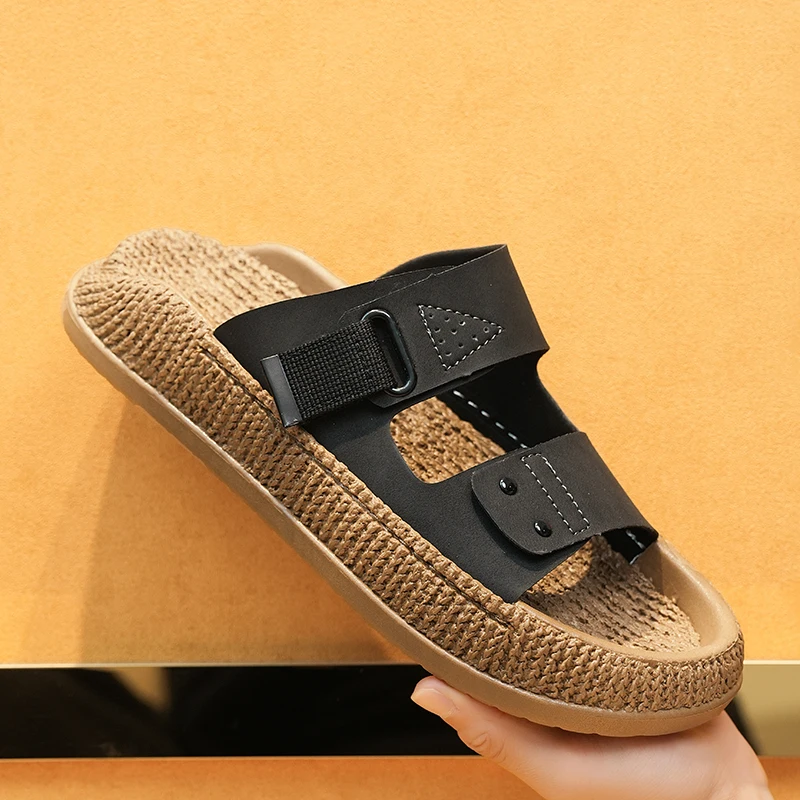 Men's Summer 2026 New Anti-slip Beachwear Thick Bottom Two-use Casual Sandals Breathable Slip-on EVA Material