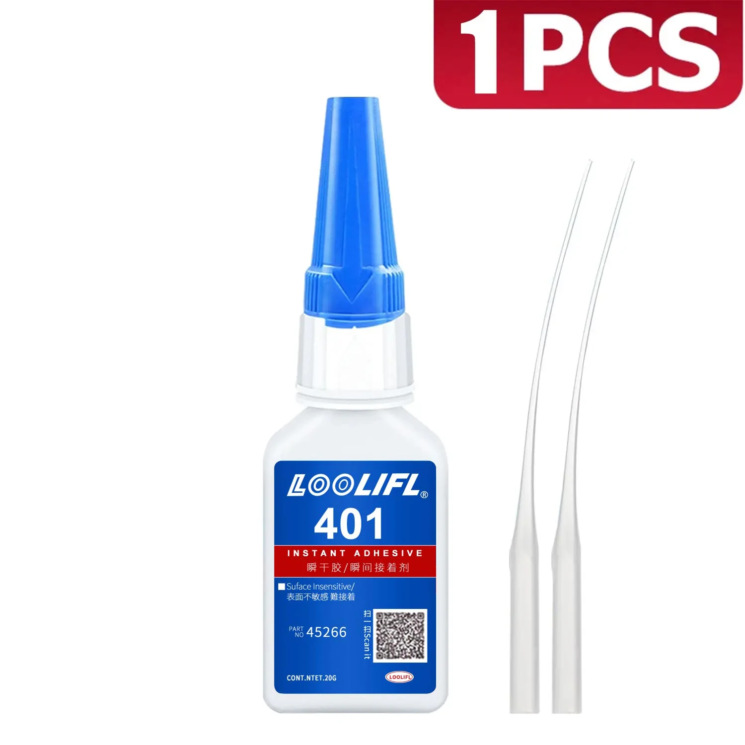 LOOLIFL 20 ml 401/406 Instant Sterke Superlijm Universele Superlijm Machtige Instant Lijm voor Hars Keramiek Metaal Glas Sneldrogend