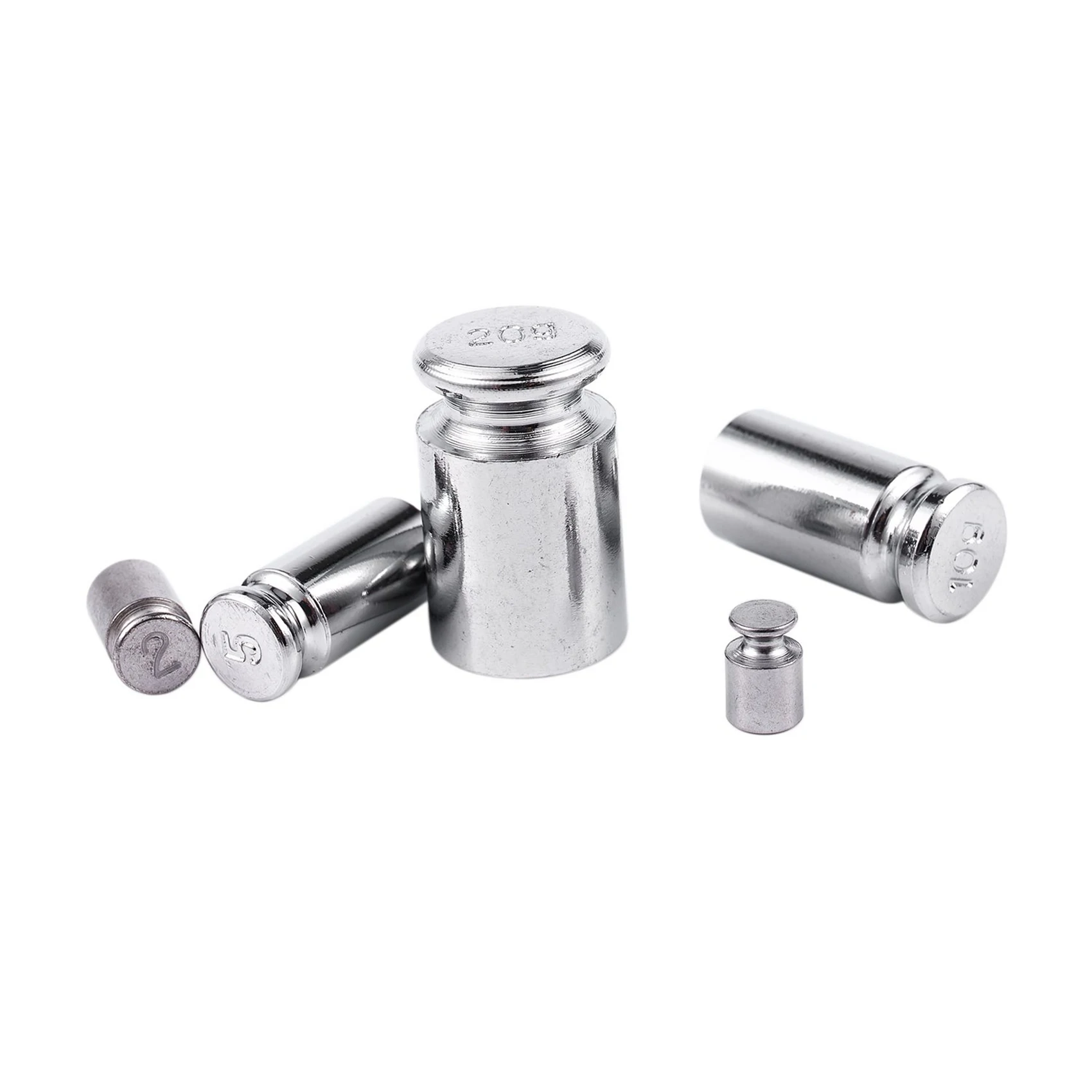 ABKW-10X Weight 1G 2G 5G 10G 20G Chrome Plating Calibration Gram Scale Weight Set For Digital Scale Balance Silvery White