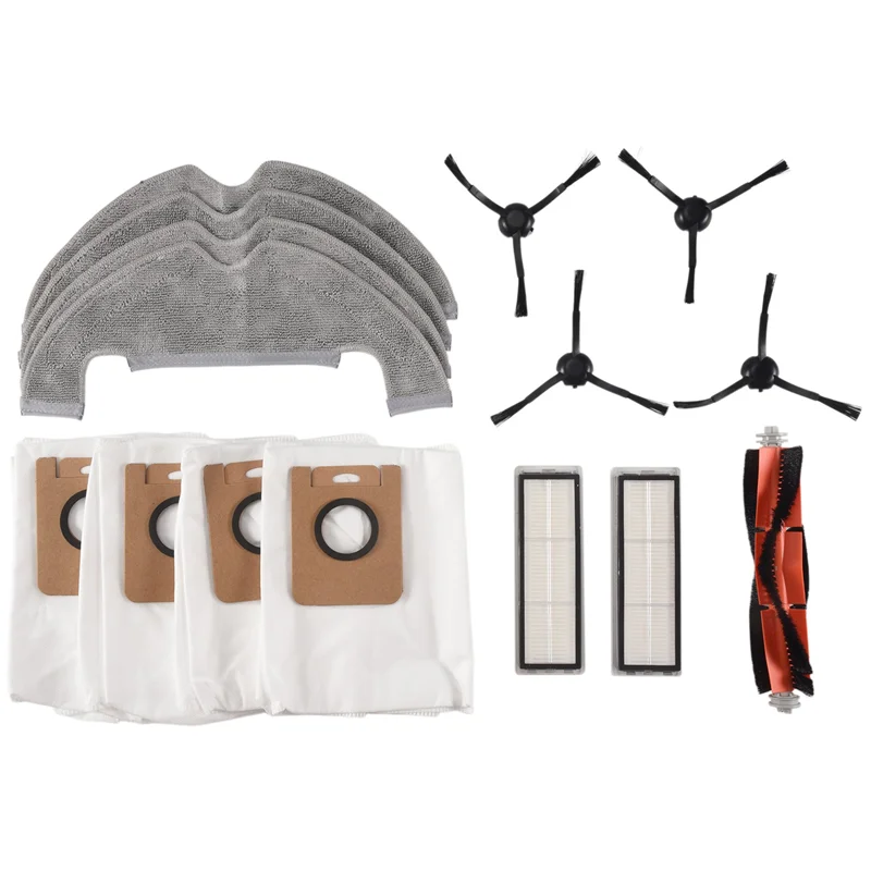 Запчасти EAS-Robot, основная щетка, боковая щетка, Hepa-фильтр, швабра, мешок для пыли для Xiaomi Dreame Bot D10 Plus RLS3D