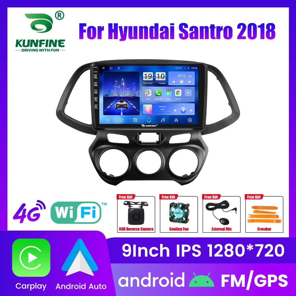 

Автомагнитола Android для Hyundai Santro 2018, 2DIN, 8-ядерный процессор, GPS-навигация, IPS-экран, поддержка CarPlay и Android Auto