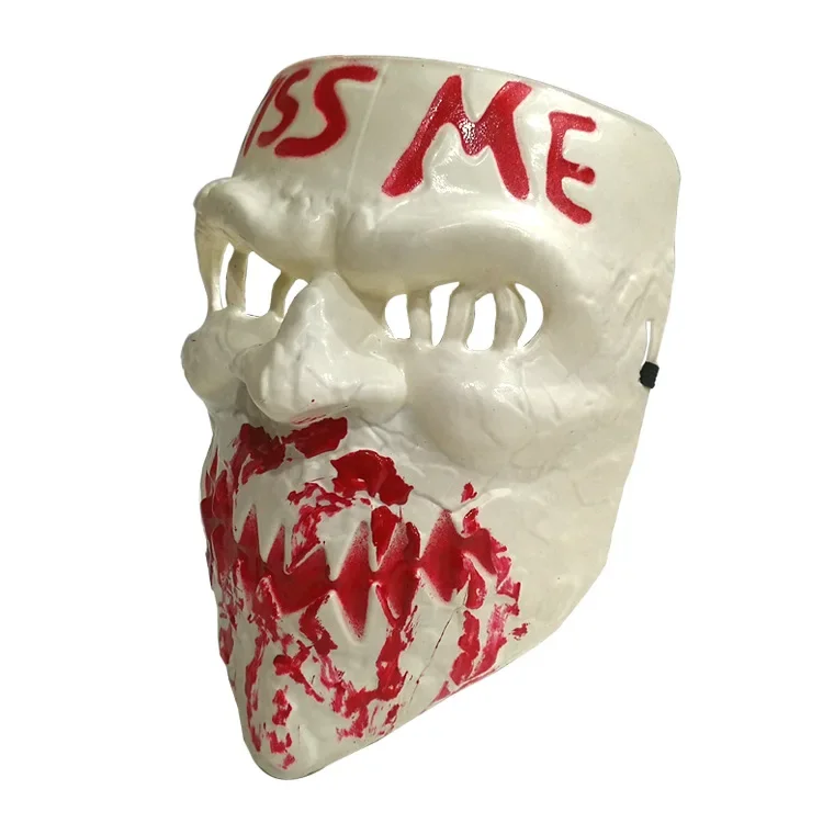 Graffiti töten mich Maske Smiley-Maske menschliche Entfernung Plan Maske alte Männer und Frauen küssen mich Maske Halloween-Maske Voll gesicht Cosplay-Maske – Detail 17