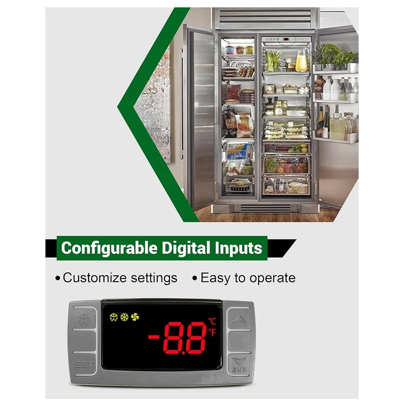 BNVN-For Dixell XR02CX-4N1F1 Temperature Controller, Replace For Dixell Temperature Controller Fit For Refrigerators/Freezer