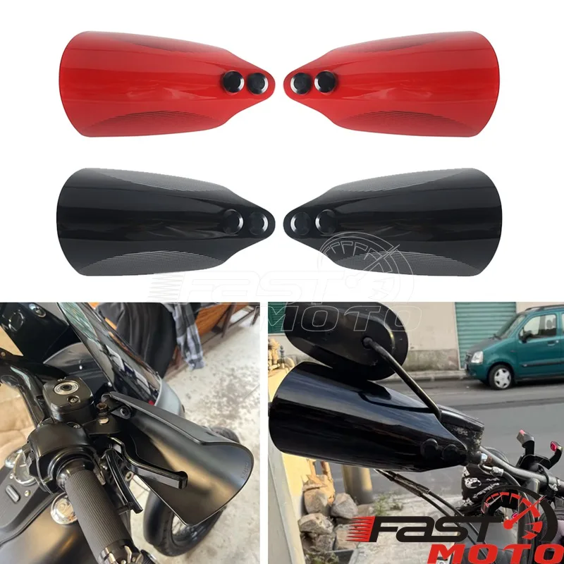 For Harley Sportster 883 1200 1996-03 Dyna 96-17 Low Rider Super Wide Glide Motorcycle Handguard Handlebar Protector Hand Guard