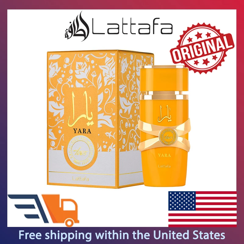 Lattafa Yara Tous Eau de Parfum Spray 100ml Original Arab Perfumes Lasting Amber Fruity Fragrance Pheromones Perfume for Women