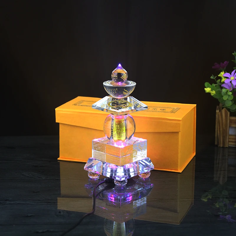Southeast Asia Buddhism safety Sarita stupa Pagoda HOME Buddhist shrine talisman crystal buddha dagoba stupa tower statue