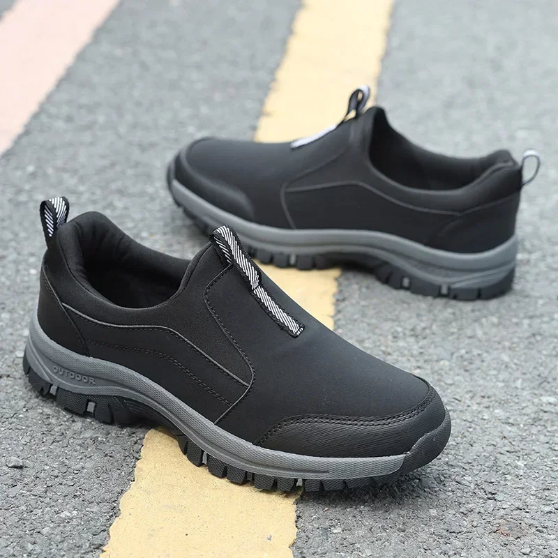Spring Autumn New Outdoor Casual Sports Elderly Walking Shoes Men's Large Size Mountain Running Shoes Extra Large Size Cross-...