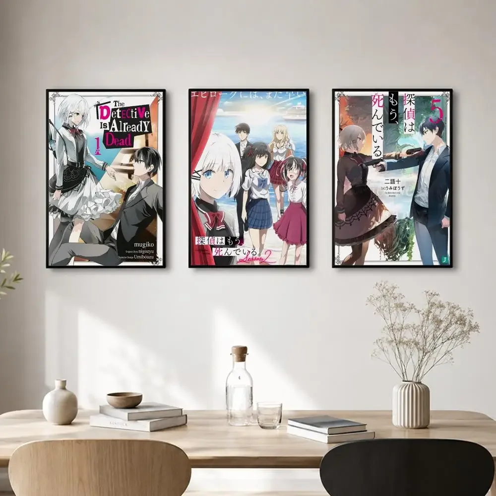 Anime The Detective Is Already Dead Poster Self-adhesive Art Waterproof Paper Sticker Coffee House Bar Room Wall Decor