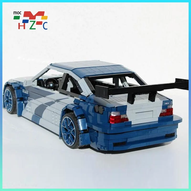 M3 E46 GTR Most Wanted - Remote Control Model Supercar Racing vehicle building blocks Toy Birthday gift MOC-142015