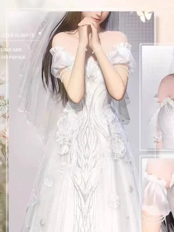 New Love And Deepspace Rafayel Qi Yu Evening Dress Suit Evening Dress Wedding Dress Women Fiesta Carnival Halloween Cos Cosplay