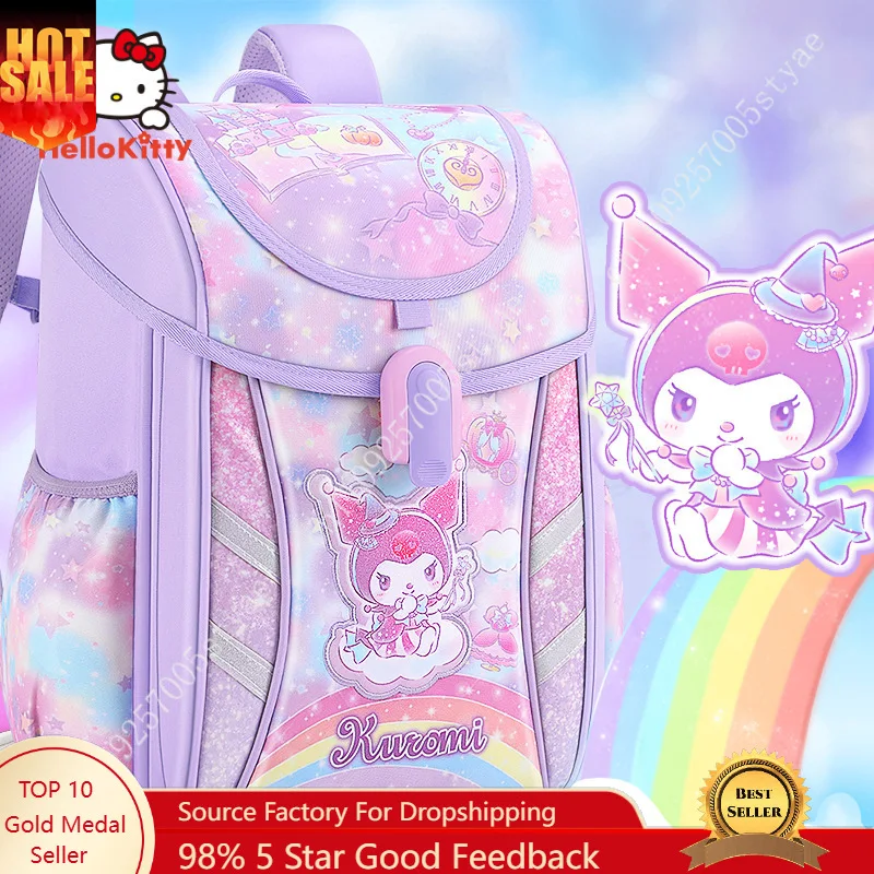 

Школьный рюкзак Kuromi для девочек, высококачественный, легкий, для начальной школы