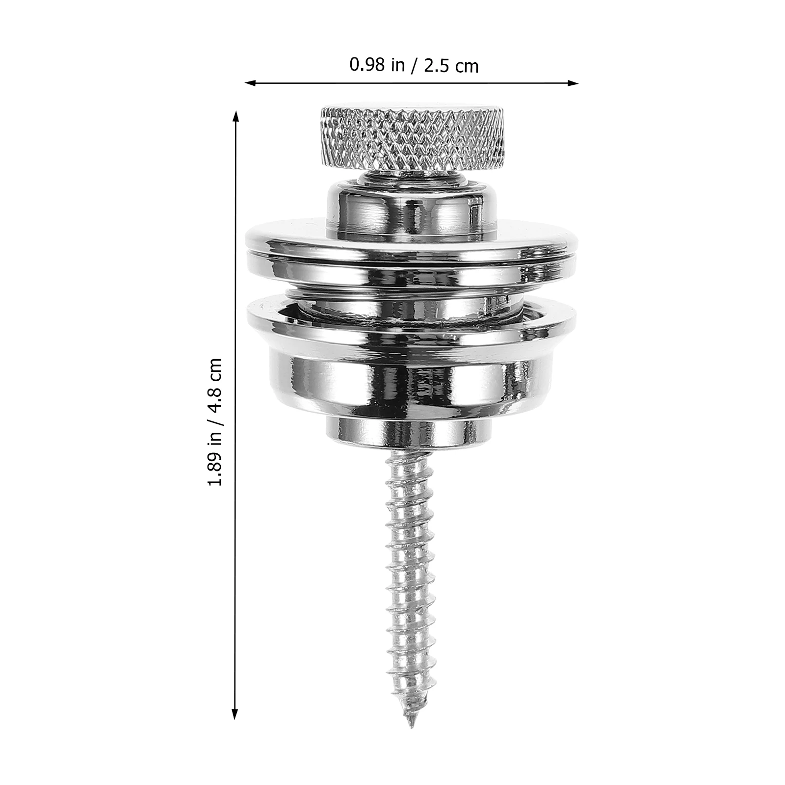 

2 PCS Strap Nail Guitar Knobs Straps Pins Button Buttons Electric End Lock Mushroom Child