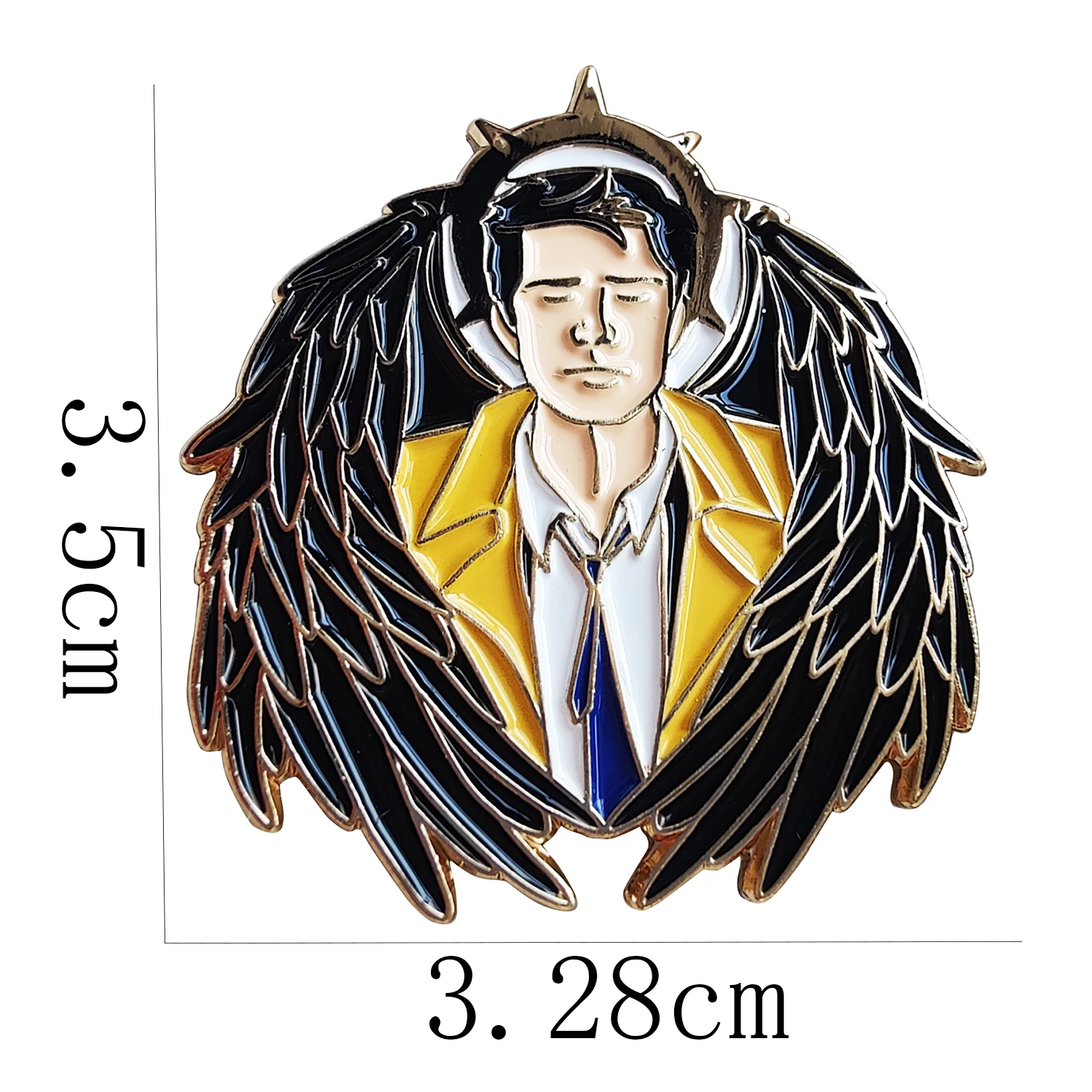 Castiel Supernatural Enamel Pin Lapel Brooch Metal Brooches Bag Lapel Badge Jewelry Gift for Kids Friends