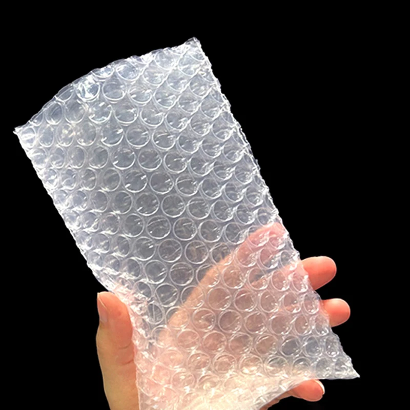 Plastic Wrap Envelope Bag For Small items PE Transparent Shockproof Packaging Bag Double Film Bubble Bag 200Pcs/pack