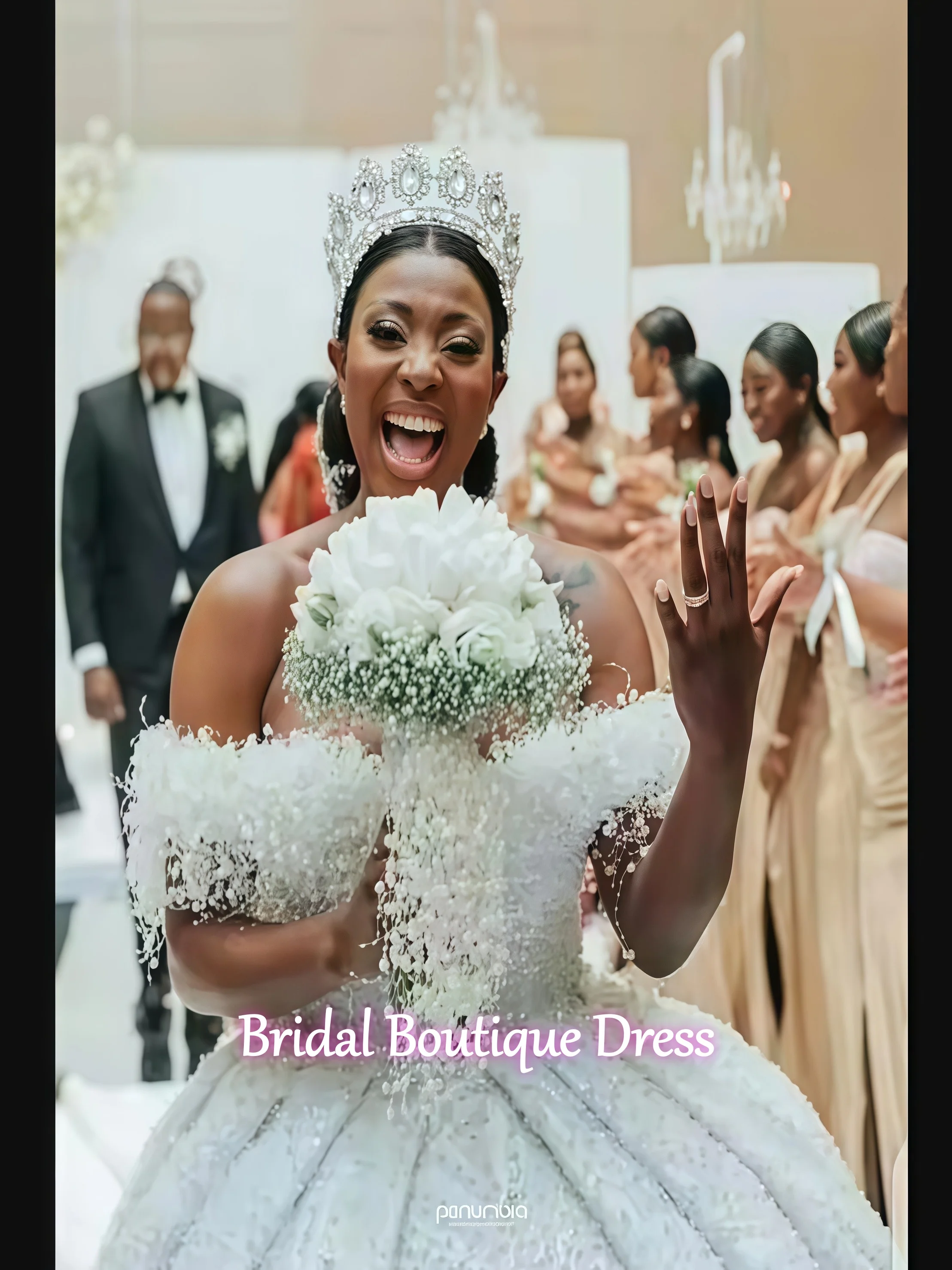 Maßgeschneidertes Luxus-Hochzeitskleid mit transparentem Ausschnitt und glänzenden Perlen und Pailletten für die Braut, Vestidos De Novia, Ballkleid mit langen Ärmeln