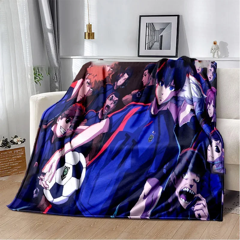 

Anime Blue Lock Soft Plush Blanket, Flannel Blanket Throw Blanket for Living Room Bedroom Bed Sofa Picnic Cover