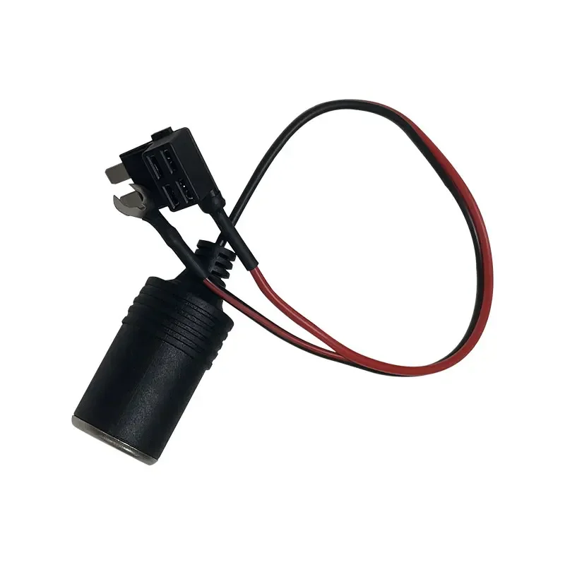 Pure Copper Car Cigarette Lighter Charger Cable Female Socket Plug Connector Adapter Cable Fuse