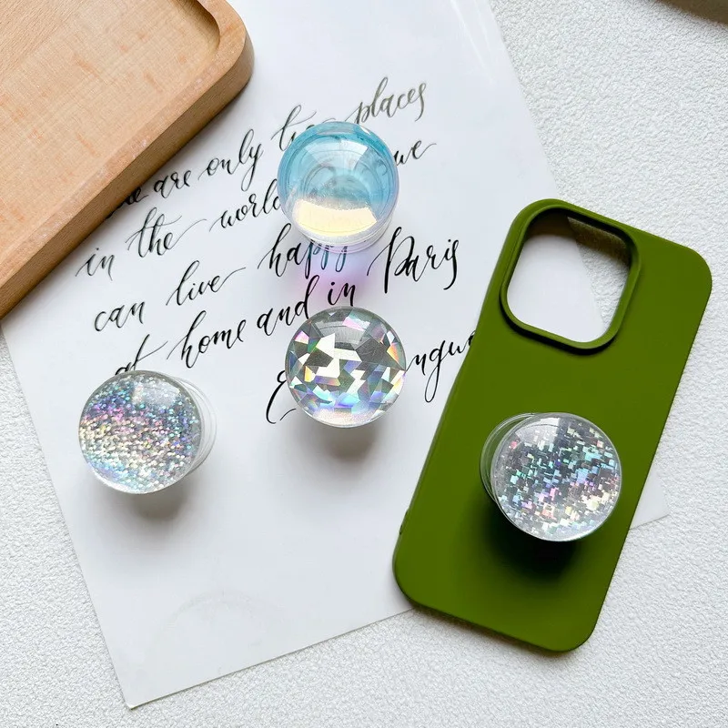 

3D-подставка для телефона в форме сердца из кристаллов, раскладная, для мобильных телефонов и планшетов