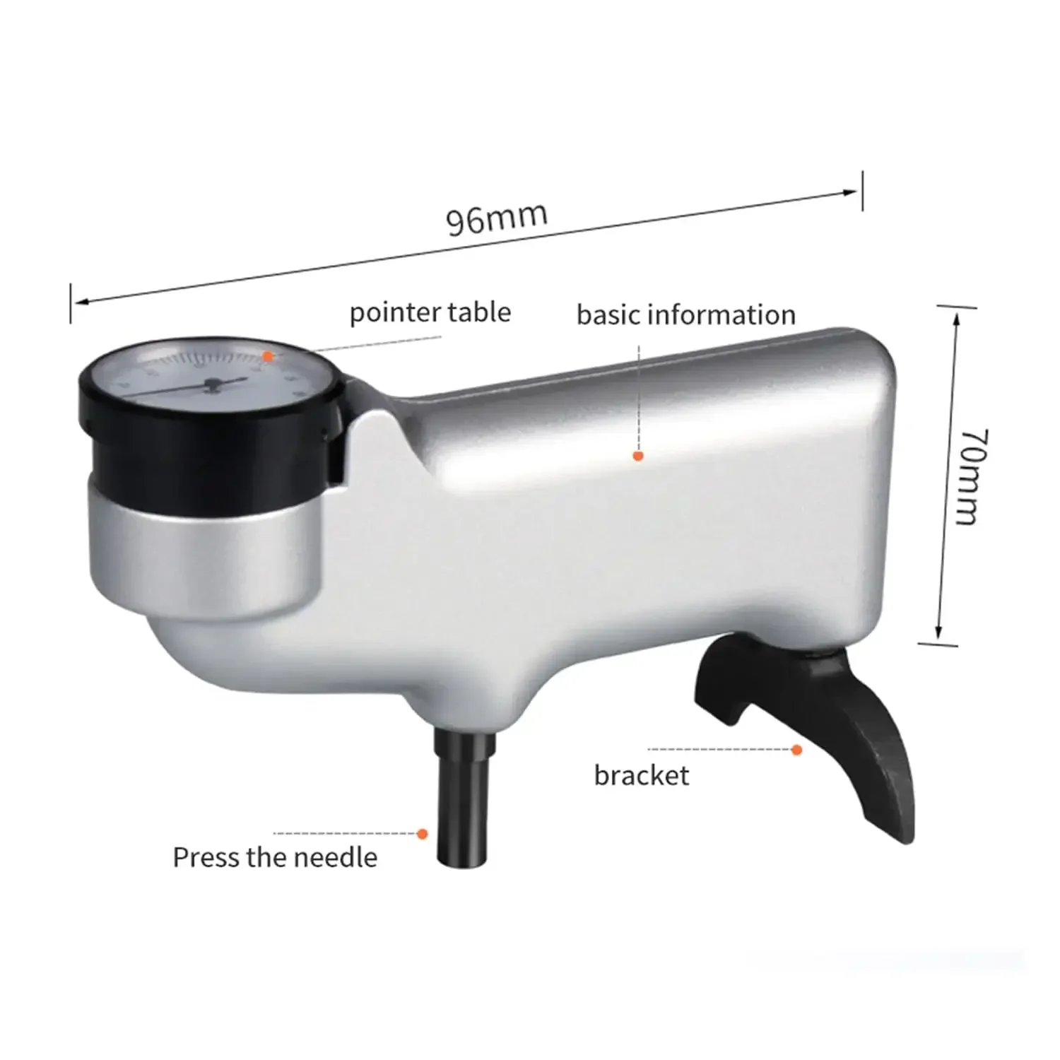 Portable hardness tester Aluminum indentation tester Mobile non-destructive testing One-handed use