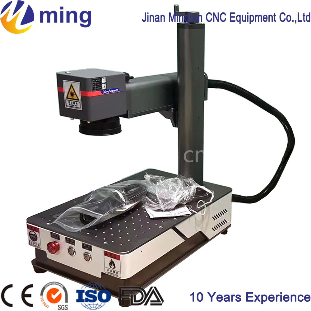 Portable Fiber Laser Marking Machine 20W 30W 50W With Low Price and Shipping