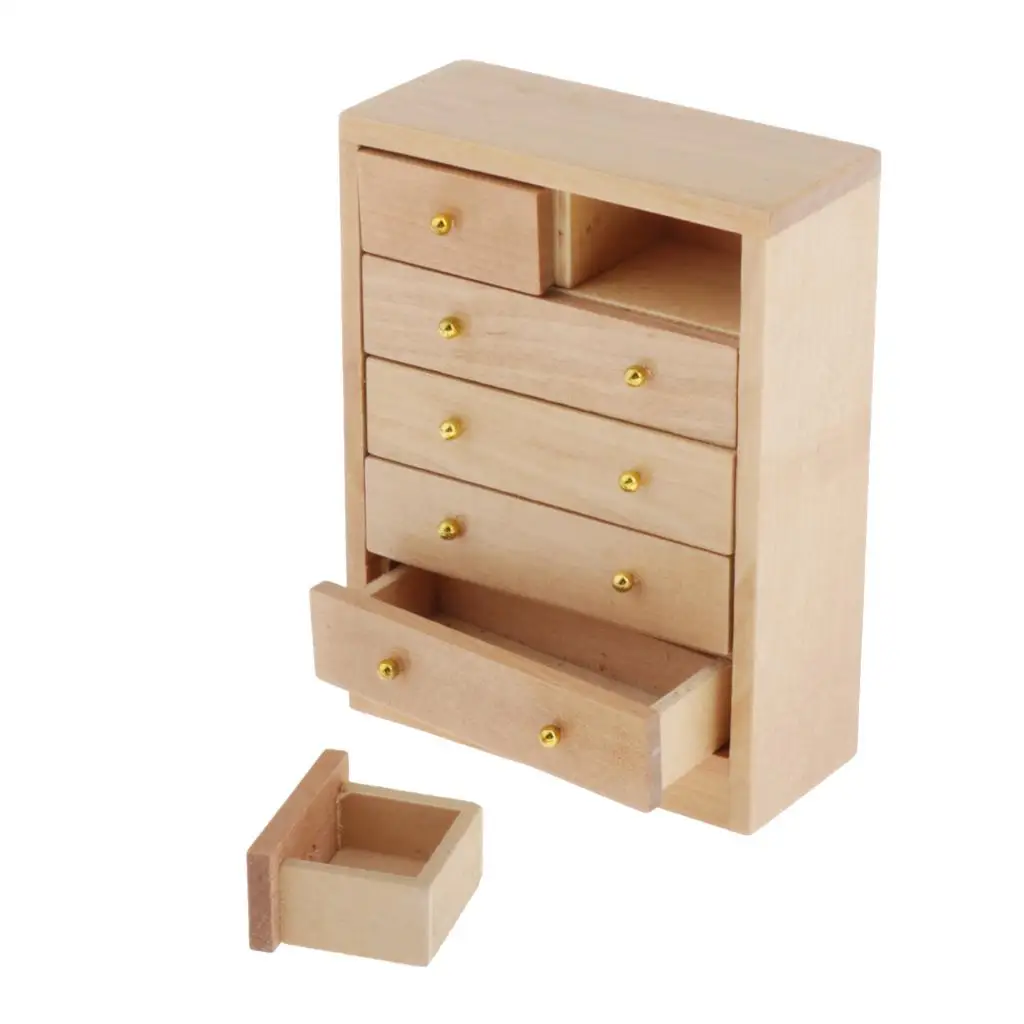 1/12 Poppenhuis Miniaturen Opslag Organizer Dressoir Kast