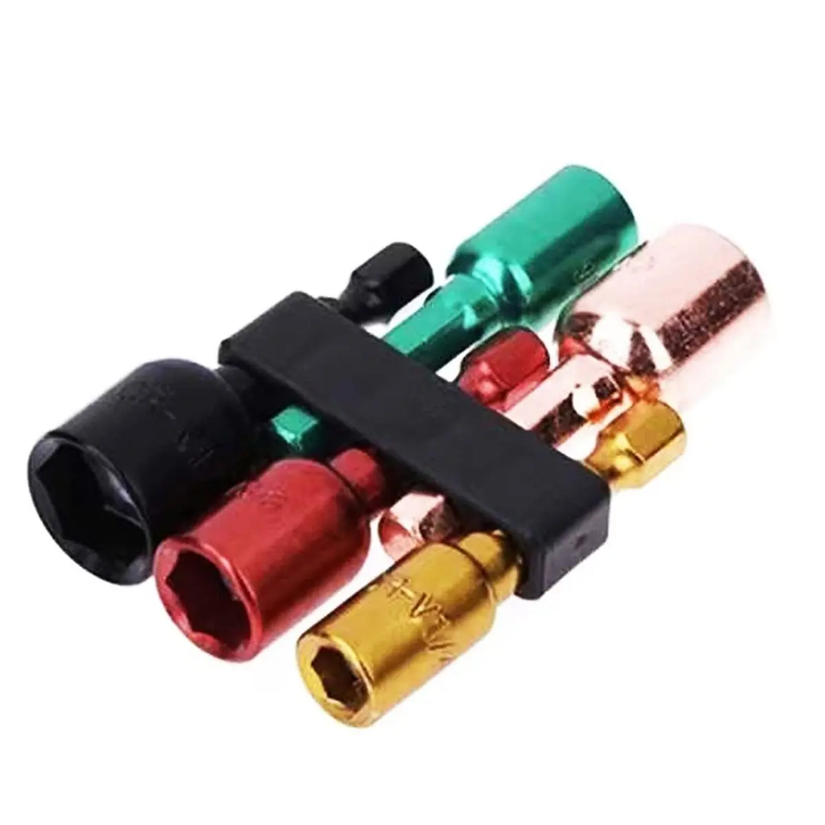 Magnetic Nut Driver Set for Impact Drill SAE 5PCS 1/4