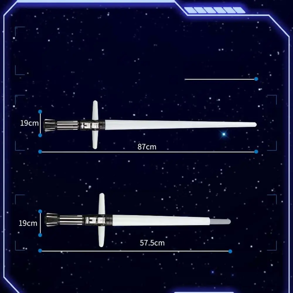 Suono corrente Croce Scalabile Spada laser Giocattolo cosplay Spada laser Cambia suono LED Luce Sciabola Suono Spada Giocattoli Spada laser