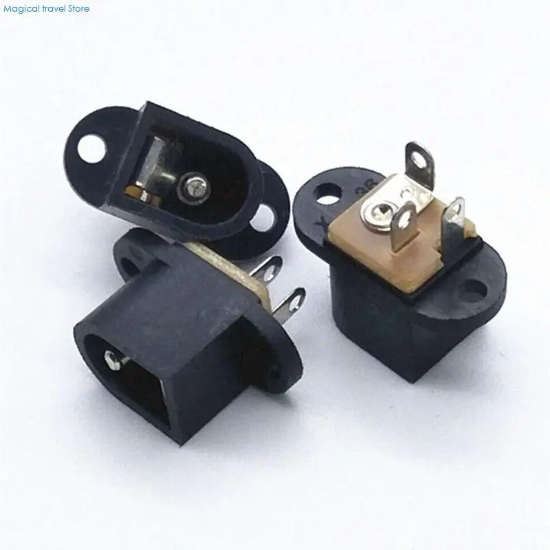 N2UB 10 Pairs 5.5mmx2.1mm Male & Female DIY for DC Barrel Plug Socket Replacemen