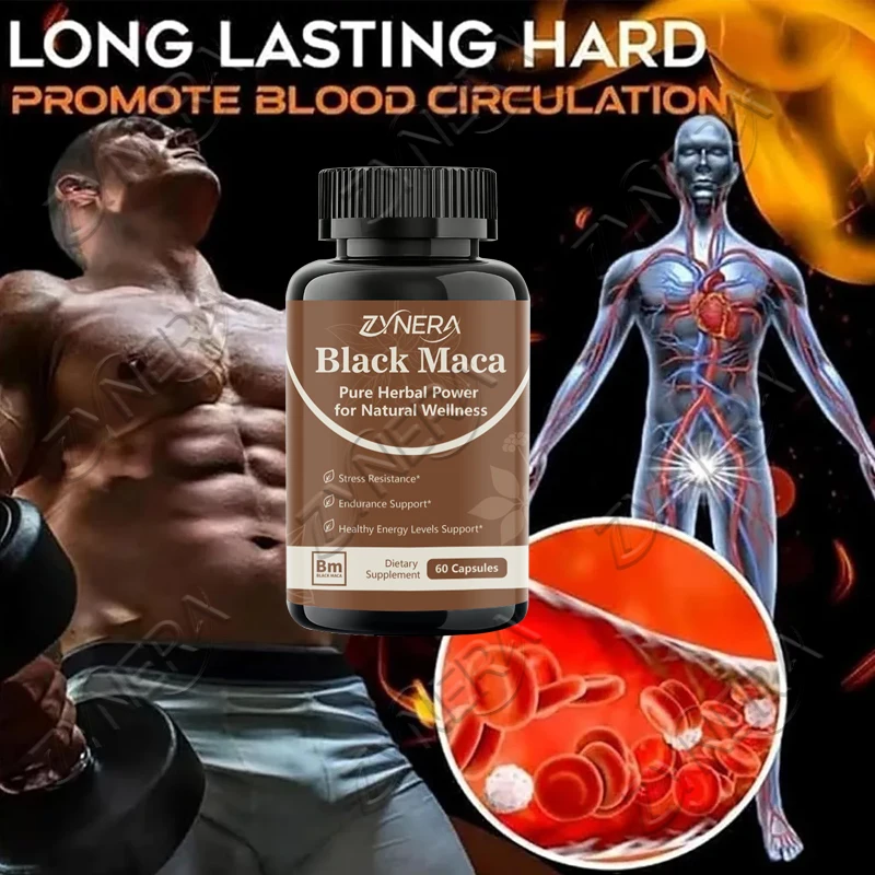 Male Enhancing Supplement, Men Maca Capsules for Maximum Performance & Pleasure,Performance Boost, Enhanced Strength