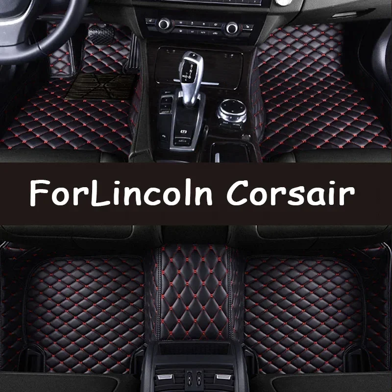 

Car Floor Mats For Lincoln Corsair 2020 2021 Custom Auto Foot Pads Automobile Carpet Cover Interior Accessories 0529